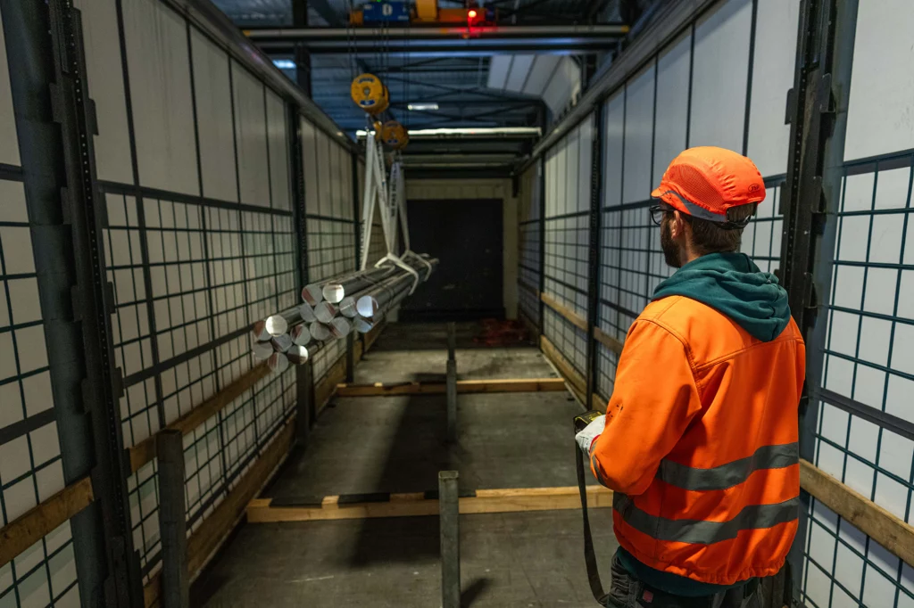 Remorque spécifique Chargement d'un camion Meunier